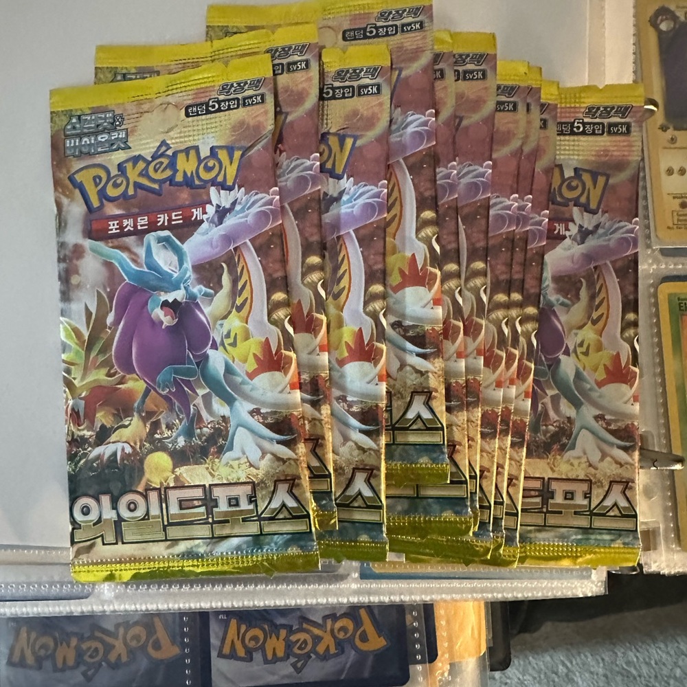 Pokémon TCG Scarlet & Violet "Wild Force" Series (SV5K) booster pack. X 10